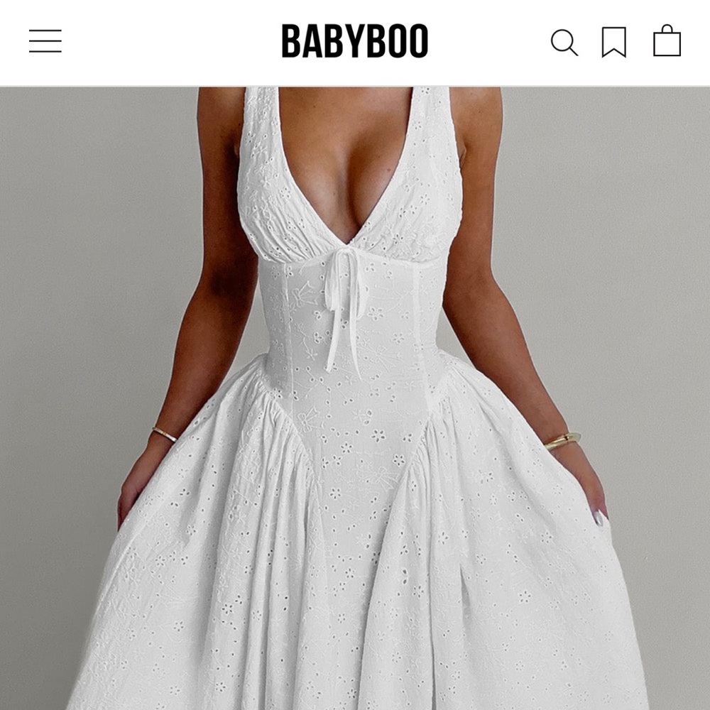 Babyboo White Dress